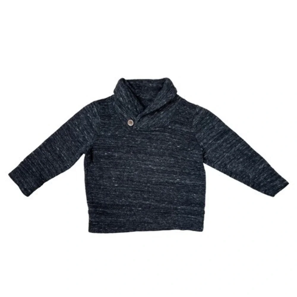 Old Navy Toddler Black Shawl Collar Button‎ Sweater 18-24 months Babycore Casual